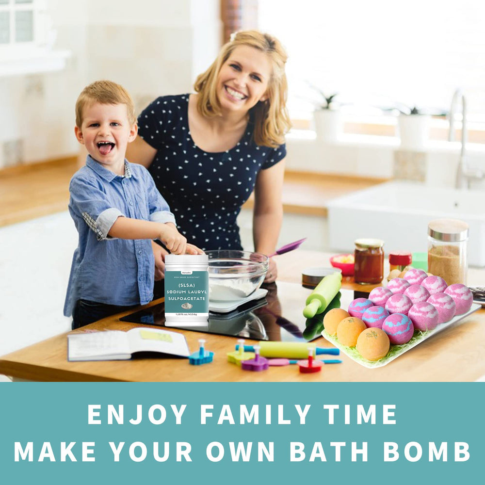 Hznxolrc Bath truffles idea using SLSA powder for luxurious DIY treats.