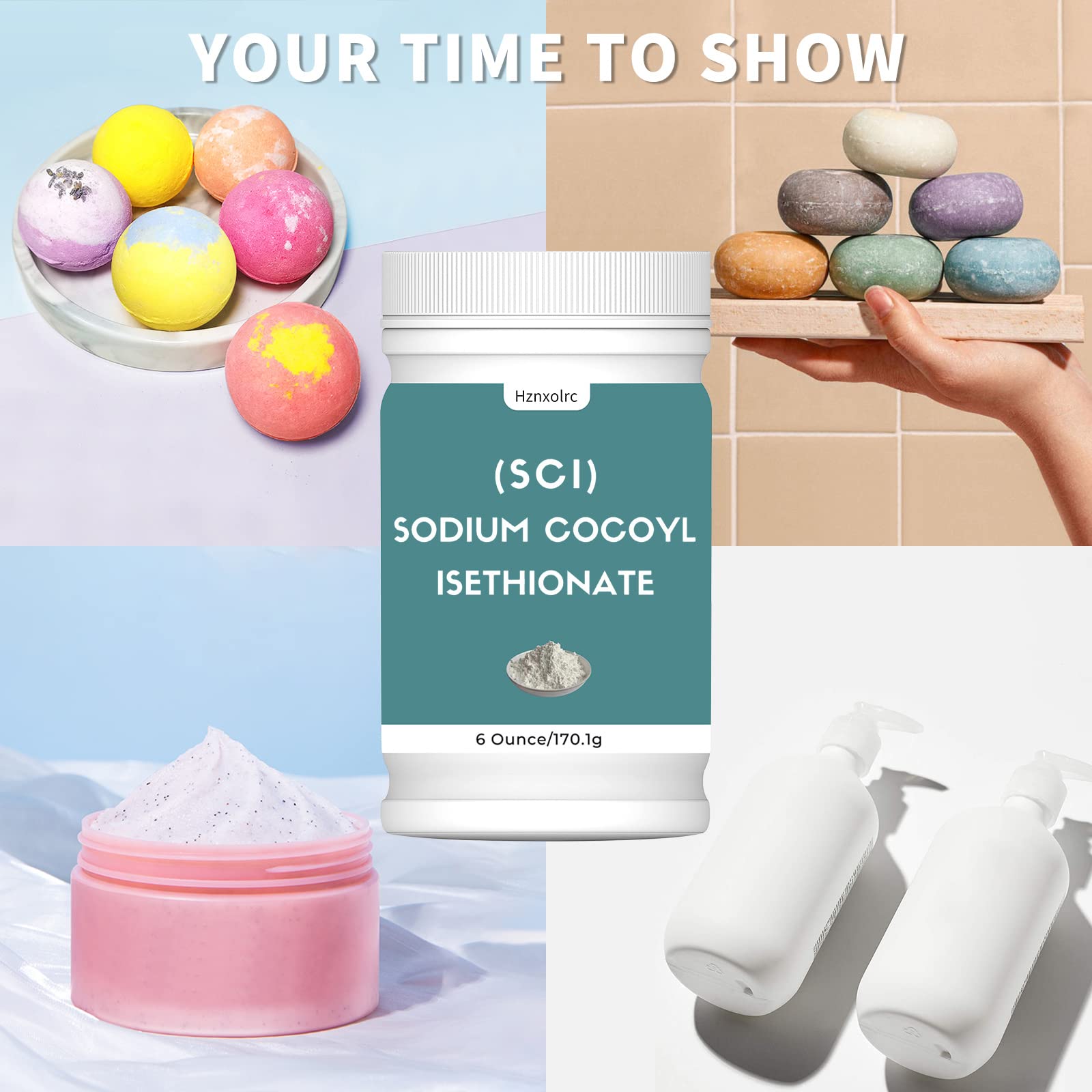 Hznxolrc SCI powder used to craft luxurious bath bombs