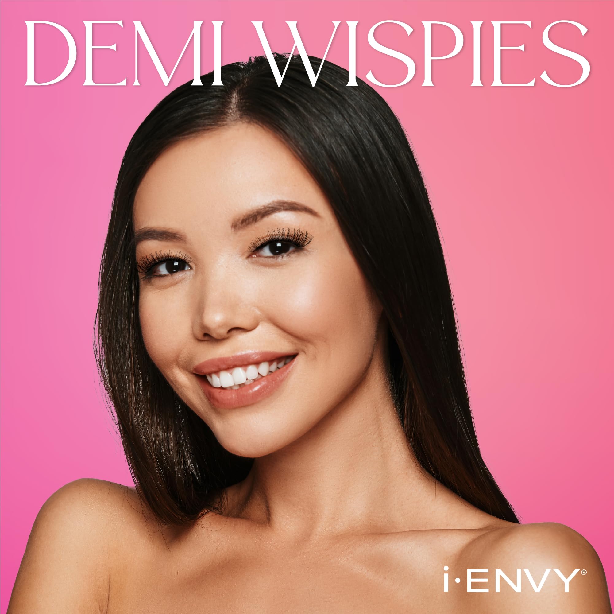 i-ENVY demi wispies feathered design closeup emphasizes versatile style for various eye shapes