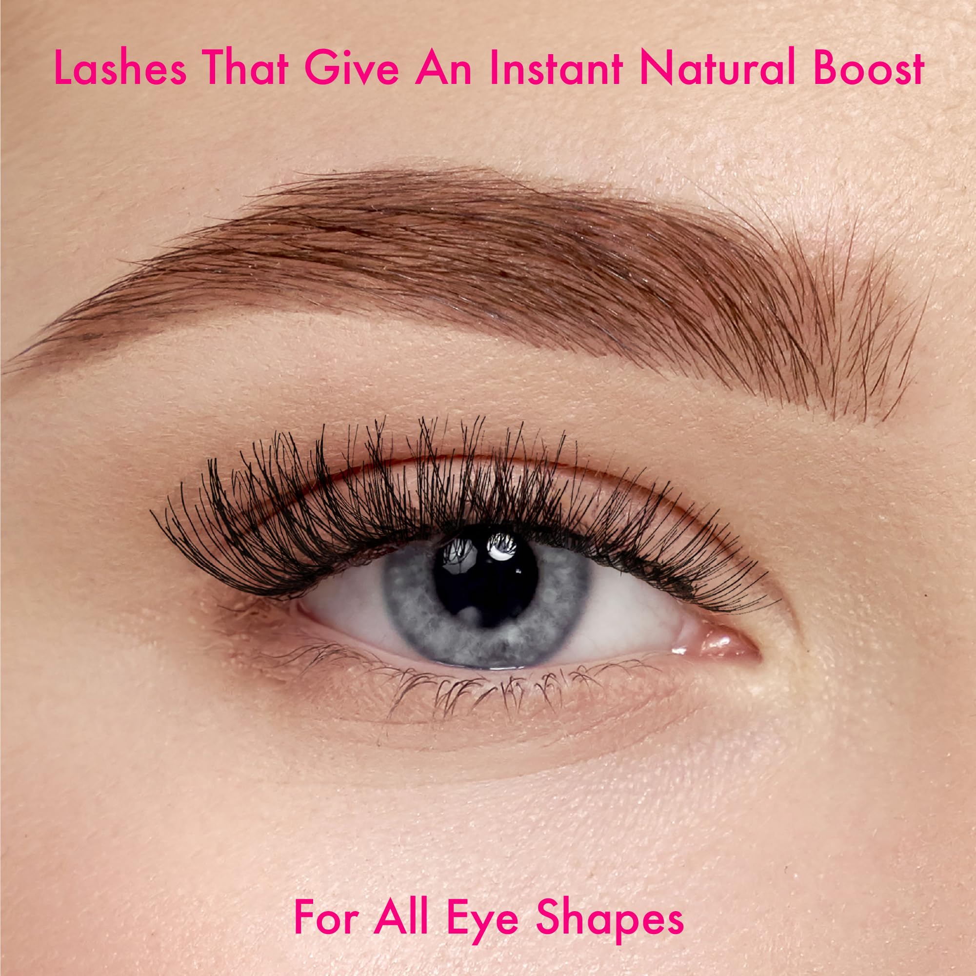 i-ENVY demi wispies on-eye natural look demonstrates lightweight comfort for all-day wear