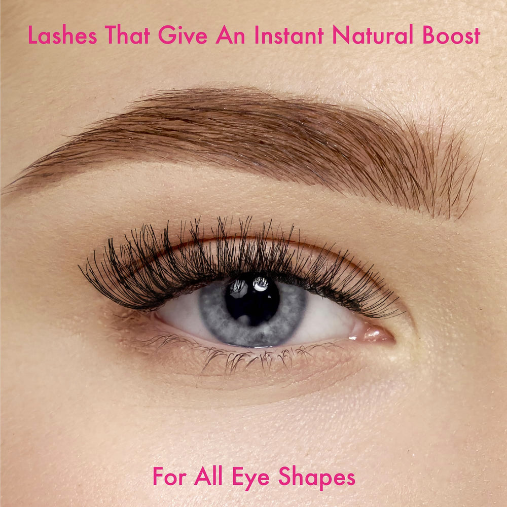 i-ENVY demi wispies on-eye natural look demonstrates lightweight comfort for all-day wear
