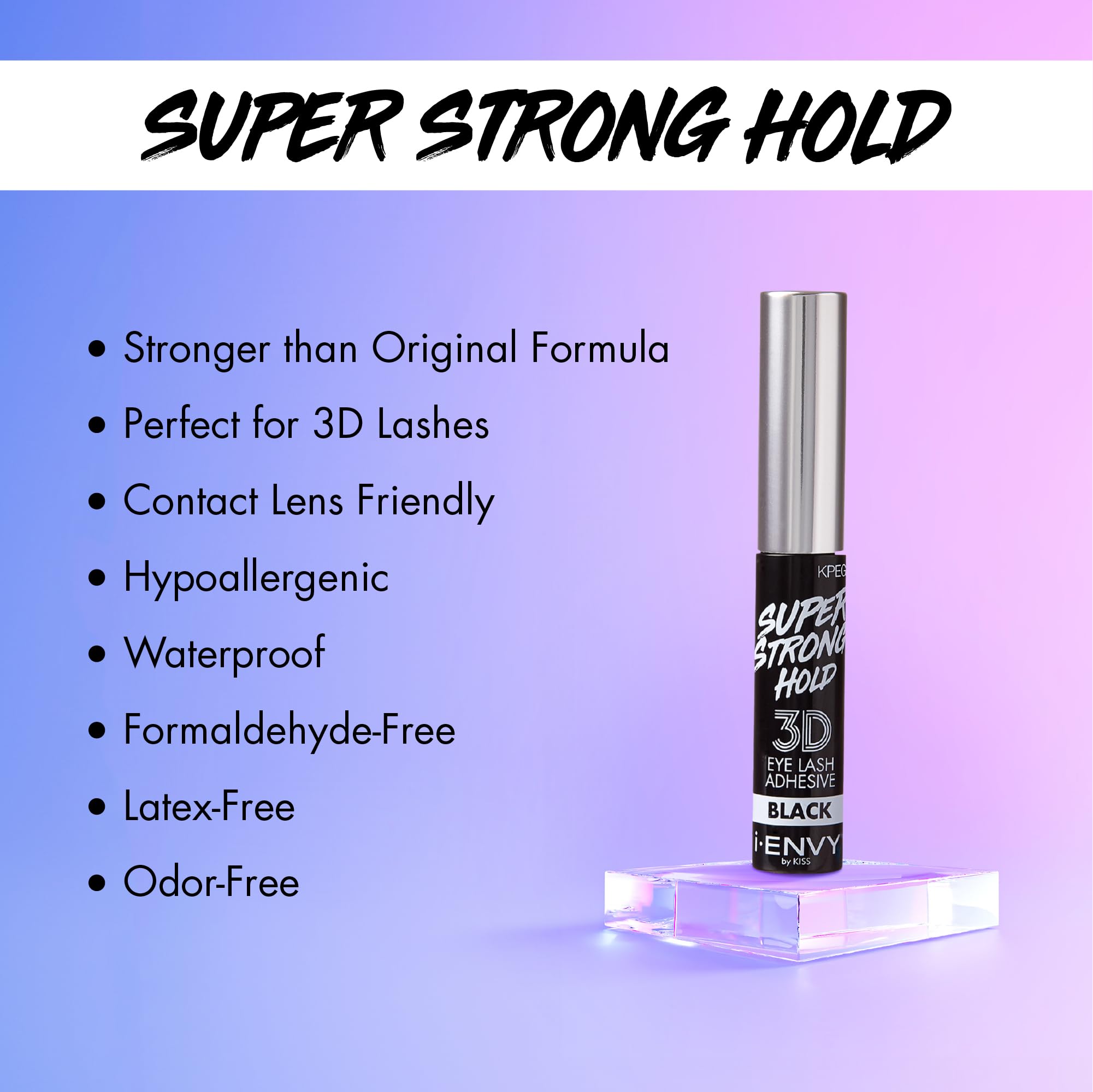 i-ENVY lash glue brush applies precise, clean lash glue for professional results.