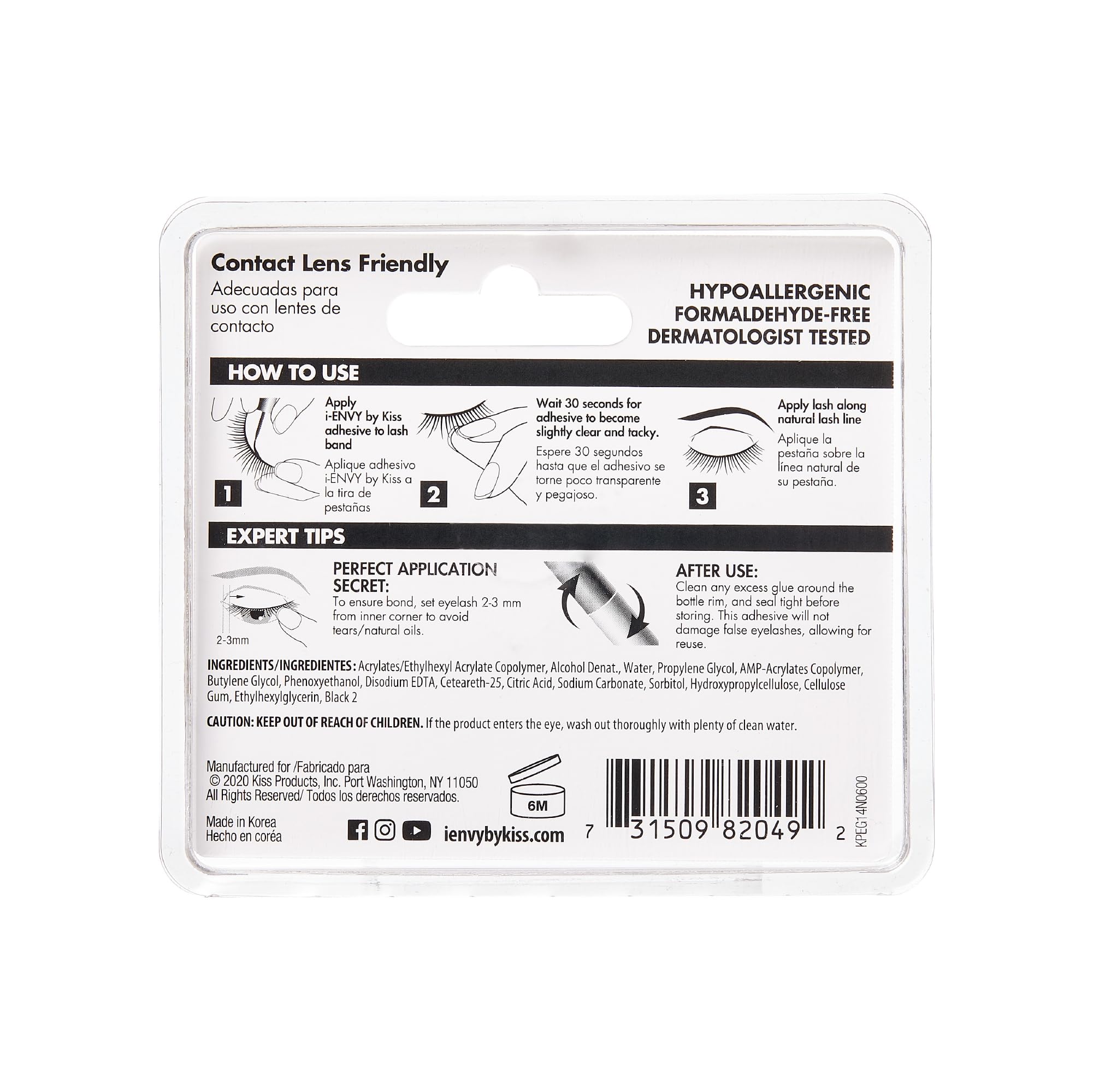 i-ENVY lash glue precision applicator enables easy, mess-free lash setup.