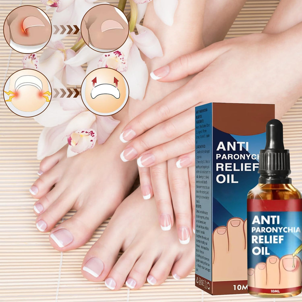 Iaolose paronychia nail discoloration repair in a home setting.
