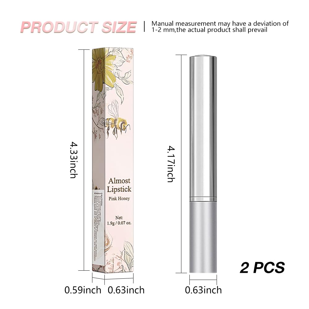 IATMOMOD pink-cherry-nude-tinted-honey lip balm compact portable for on-the-go hydration.
