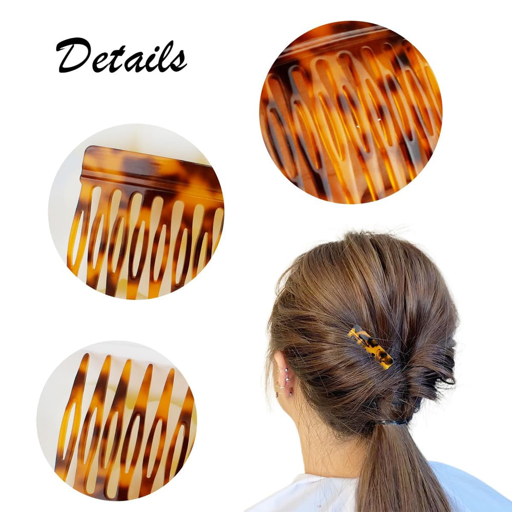 IAXSEE twist combs in hair illustrate quick styling options for busy mornings