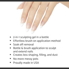 IBD Builder Gel Bright White cures in LED or UV light for faster durability