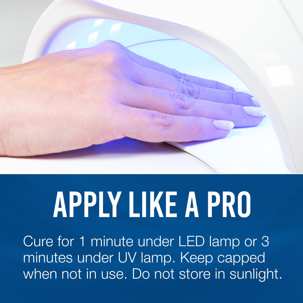 IBD LED/UV Gels Natural II 0.5 oz model manicure demonstrates versatility