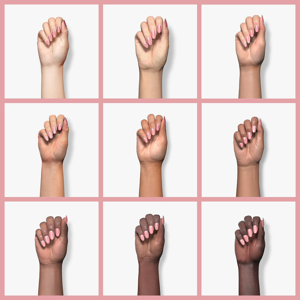 IBD nail builder pink overlays-sculpting shows natural finish ideal for nail art.
