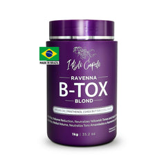 I Belli Capelli Ravenna B-tox blond bottle delivers silky shine and smoothness