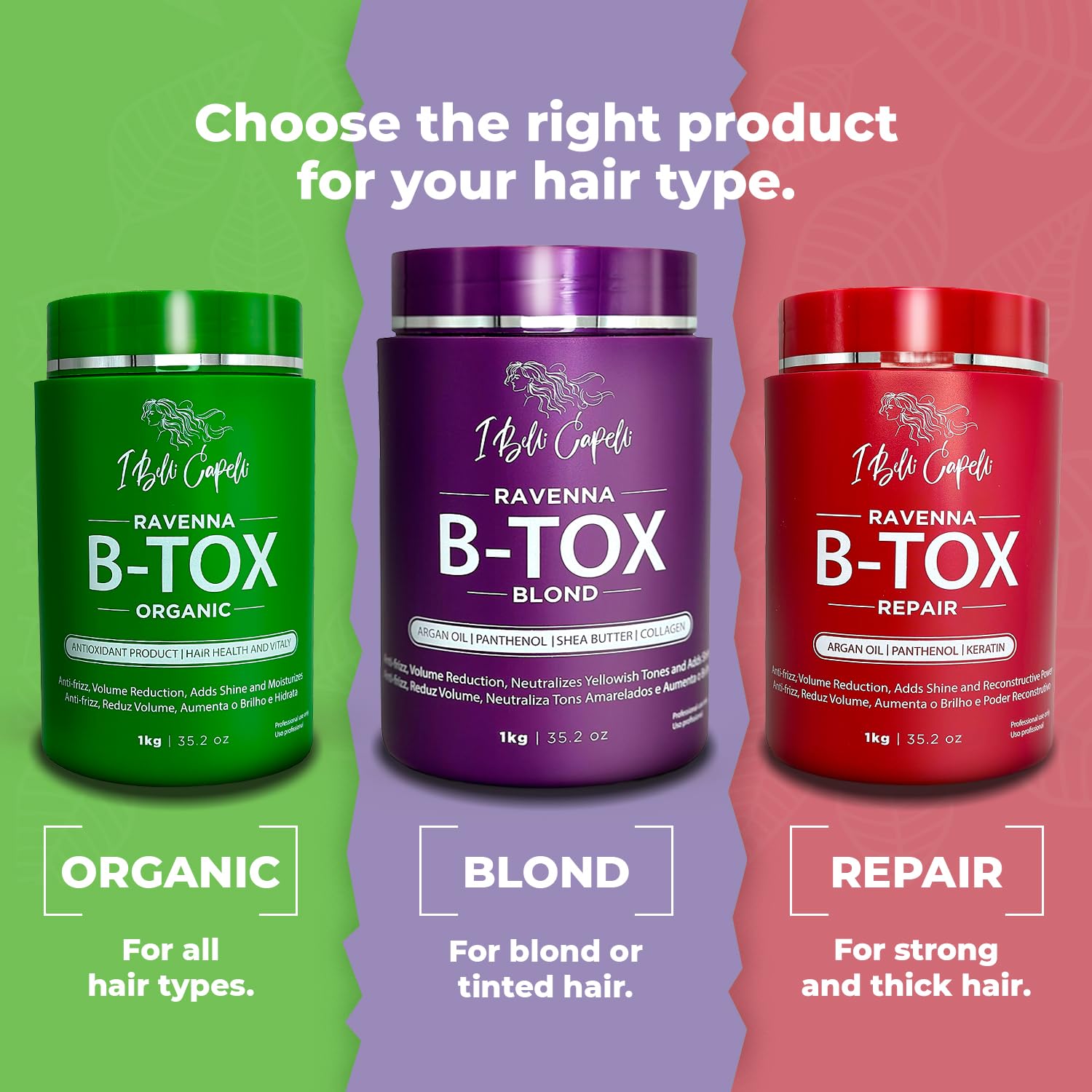 I Belli Capelli Ravenna B-tox blonde-tone neutralization to minimize brassiness