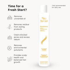 I Belli Capelli Ravenna clarifying scalp detail highlights gentle cleansing for buildup-free roots