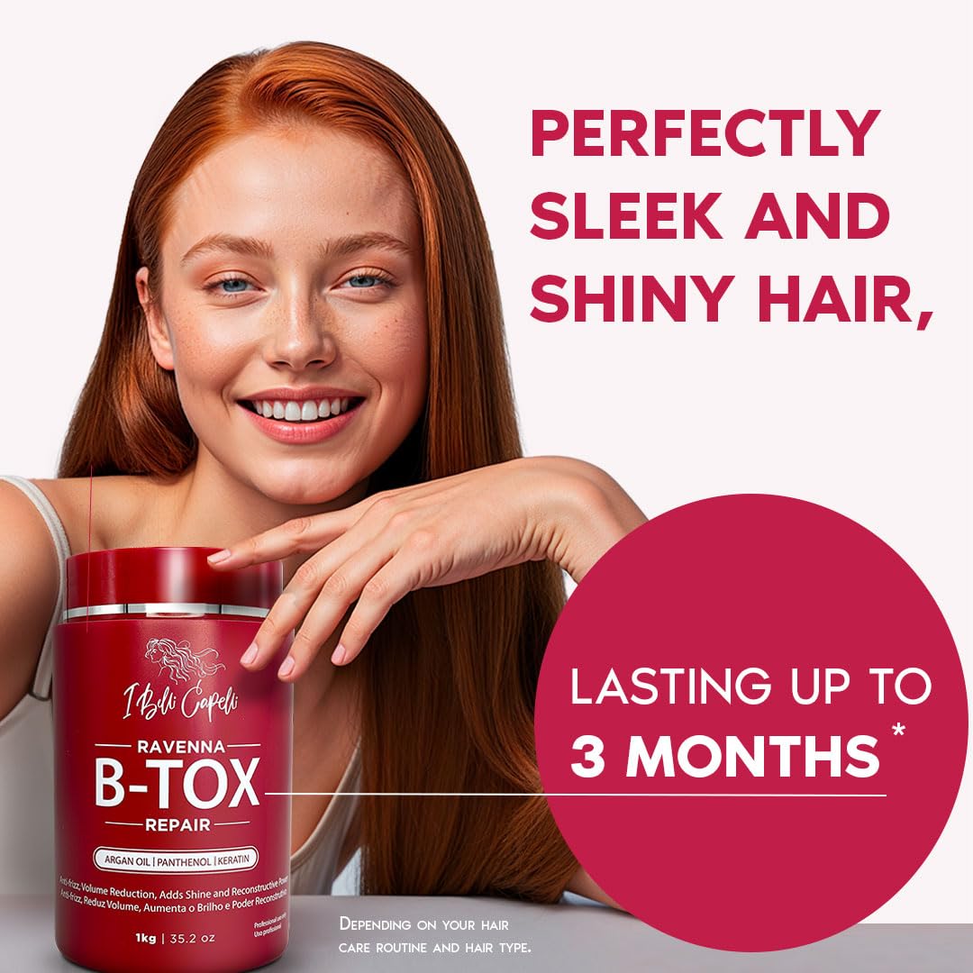 I Belli Capelli Ravenna Repair B-ToX hair texture shows silkiness after treatment.