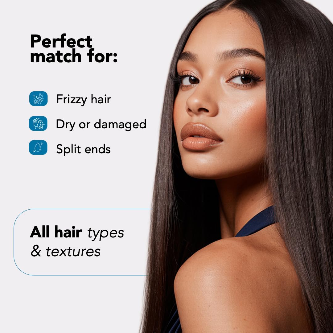 I Belli Capelli Torrano hair straight finish showcases a smooth, natural look.