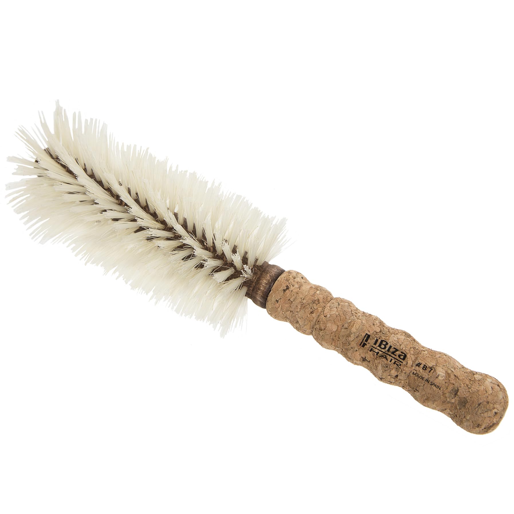 Ibiza Hair Boar Bristle Round Brush 70mm closeup for precise curl control.