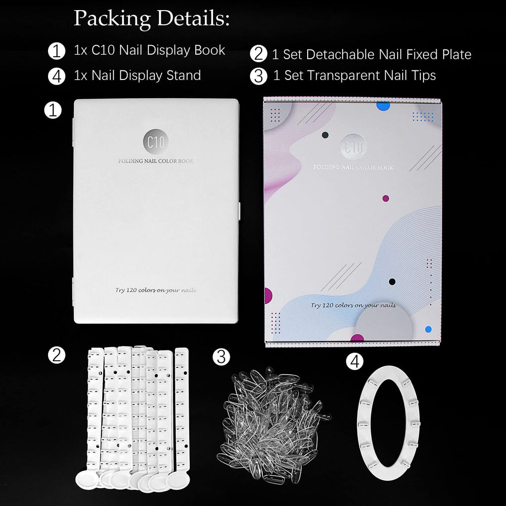 IBN G durable plastic construction supports long-lasting nail art organization