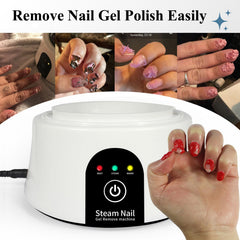I·B·N G electric soaking bowl with visible steam shows fast gel softening.