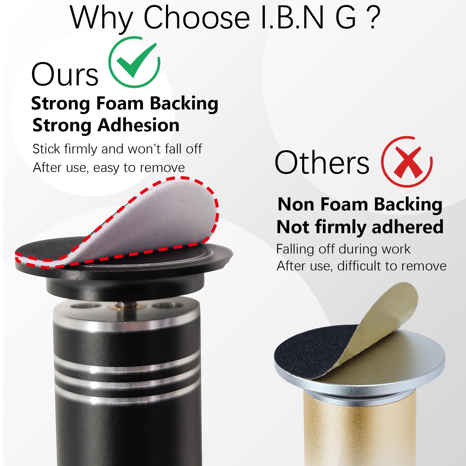 I·B·N G refill pack on shelf for hygienic use