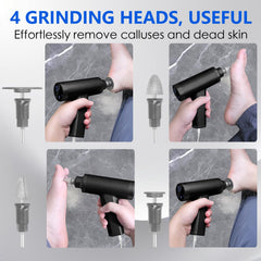 I·B·N G upgraded callus remover four-head setup supports versatile foot care tasks