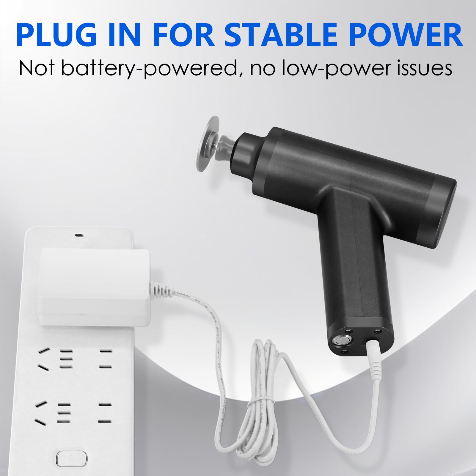 I·B·N G corded design ensures steady power during at-home pedicures