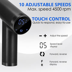I·B·N G callus remover digital display highlighting 10 speeds for precise control