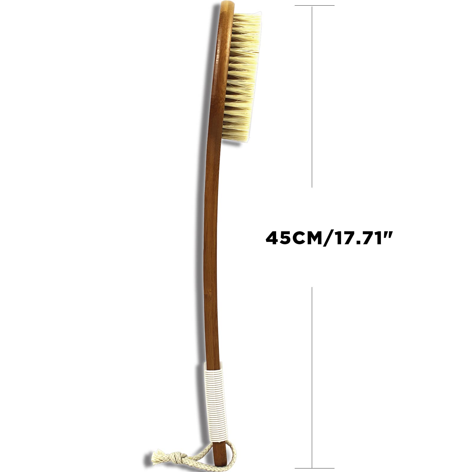 ICANdOIT bamboo-handle provides sturdy support during cleansing routines.