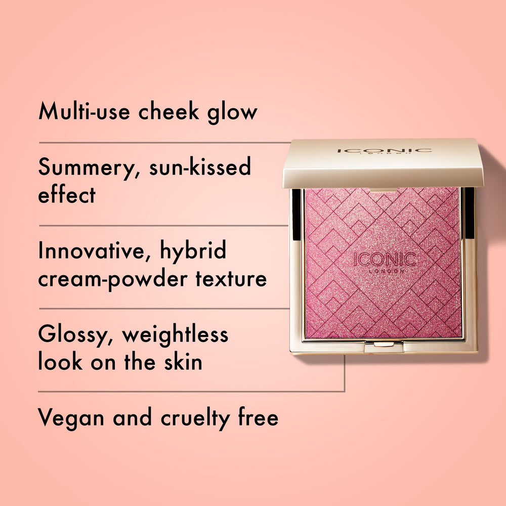 Iconic London Kissed by the Sun compact close-up showing multi-shade blend for warmth