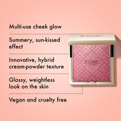 Iconic London Kissed by the Sun compact close-up showing multi-shade blend for warmth