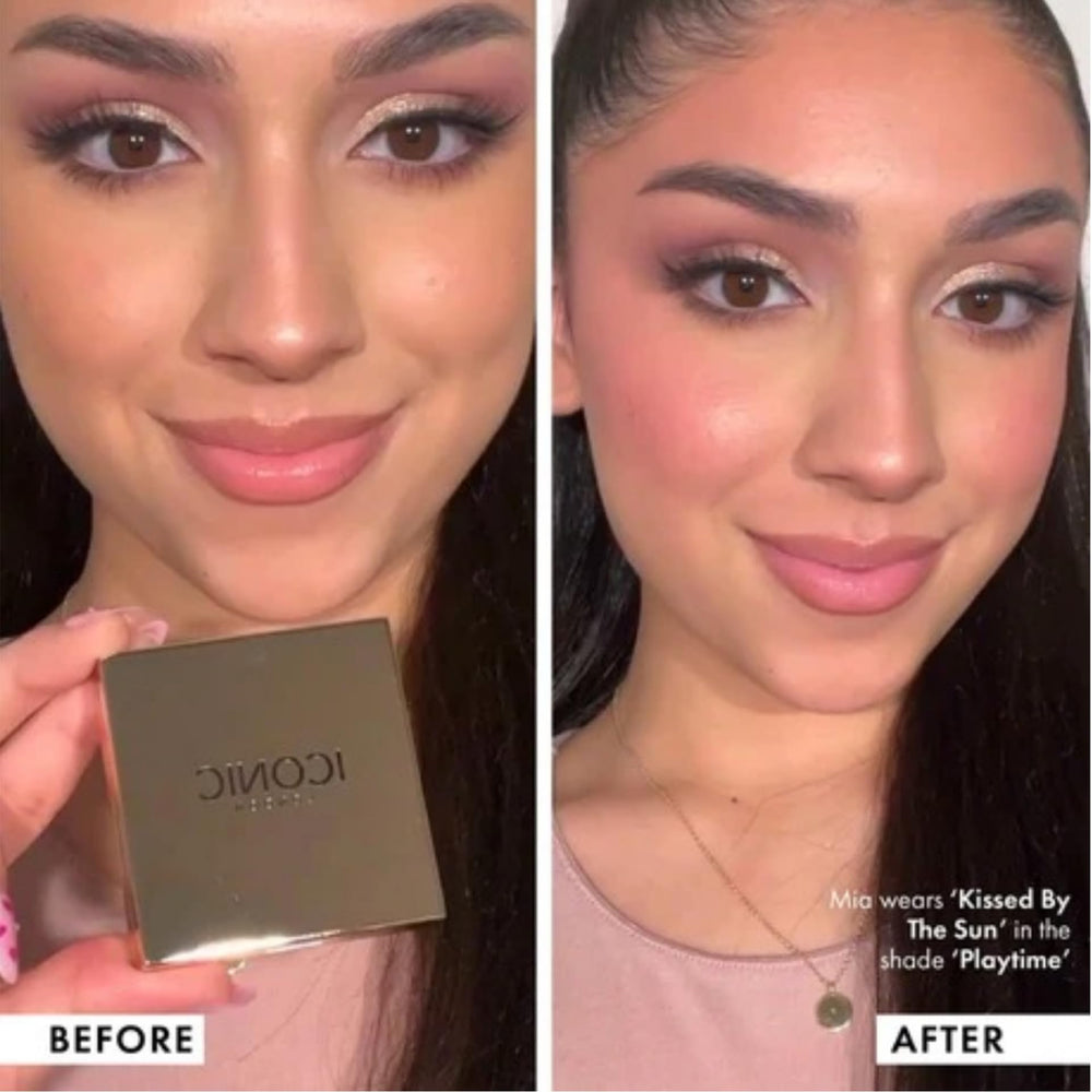 Iconic London Kissed by the Sun logo emphasizing cruelty-free vegan makeup
