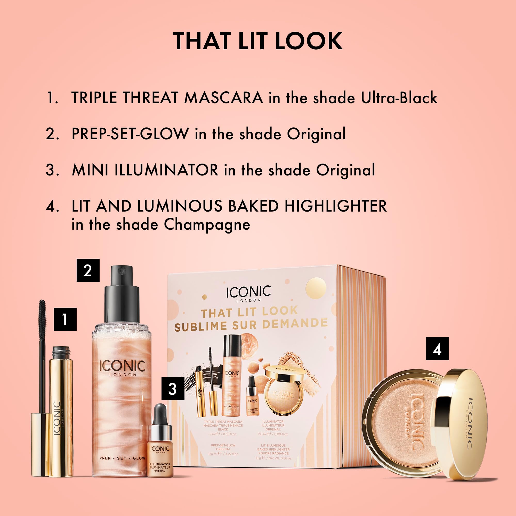 ICONIC LONDON Prep-Set-Glow application closeup demonstrates flawless priming and setting