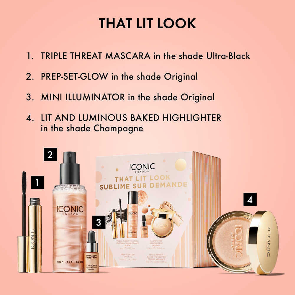 ICONIC LONDON Prep-Set-Glow application closeup demonstrates flawless priming and setting