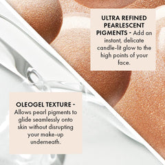 Iconic London Rollaway Glow highlights cheekbones with a soft luminous glow.