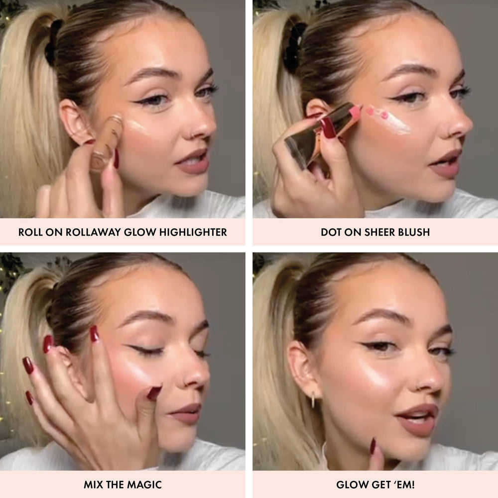 Iconic London Rollaway Glow oleogel glides on smoothly for seamless blending.