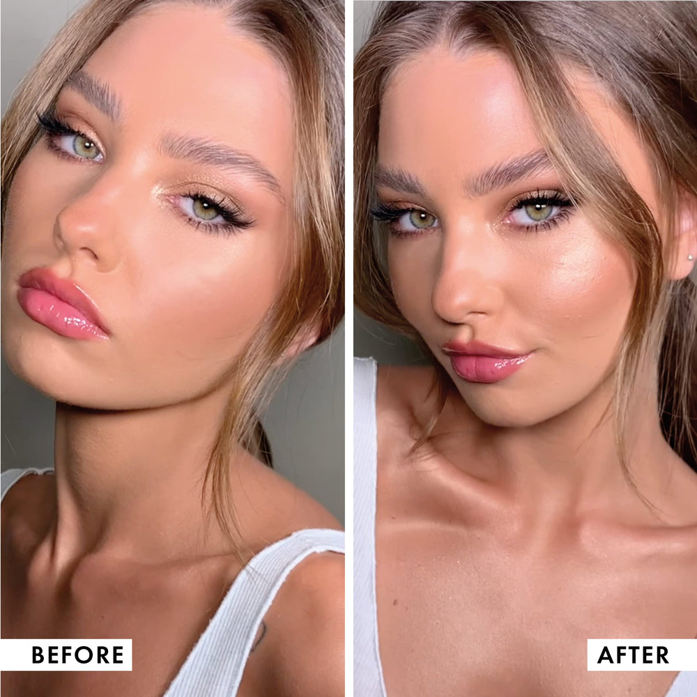 ICONIC LONDON Weekend glow routine shot suggests easy day-to-night versatility