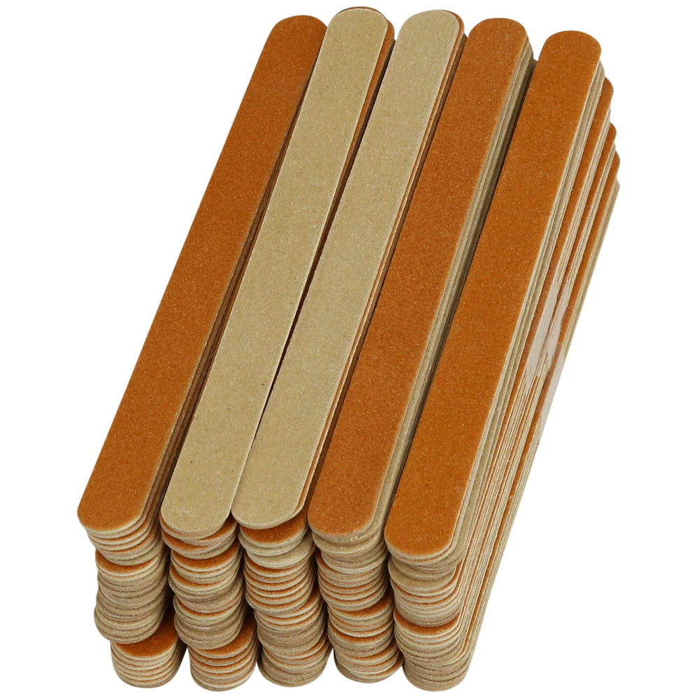 Iconikal 140-pack nail files packaging highlighting bulk value for home or salon use.