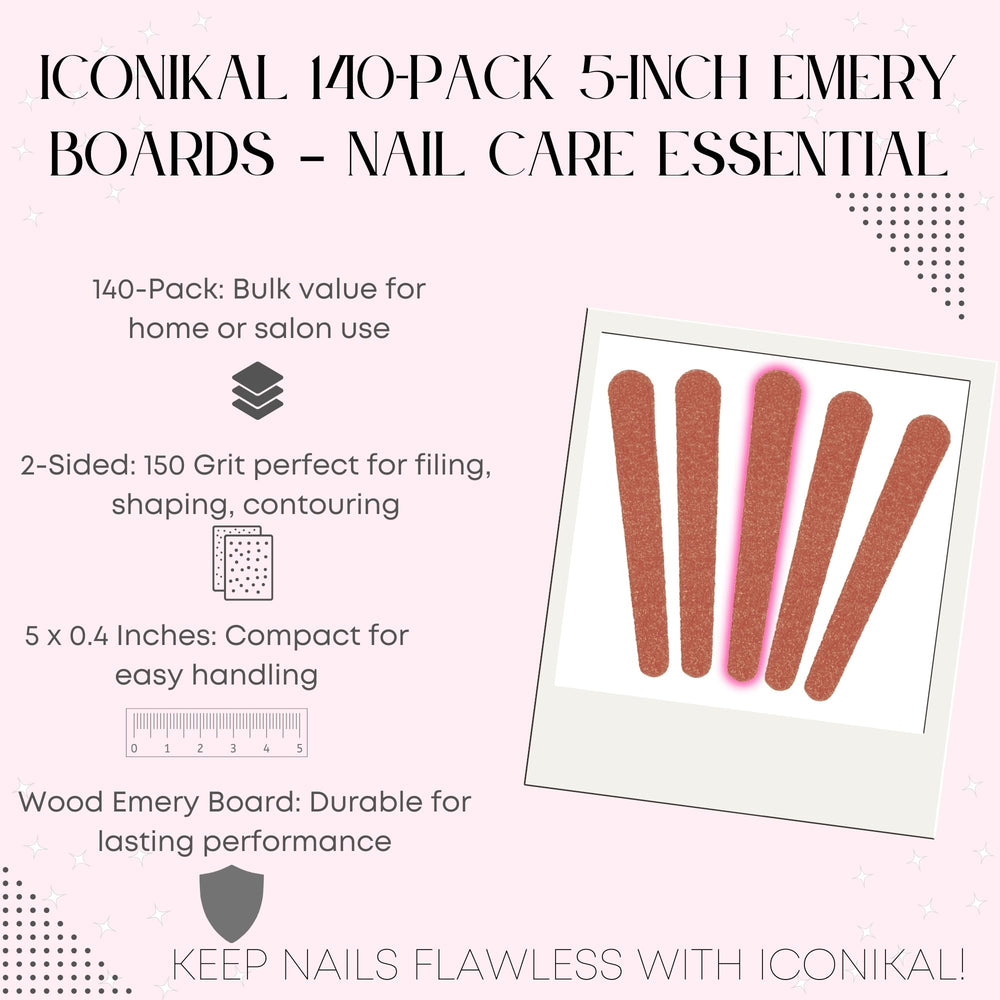 Iconikal 5-inch nail file emphasizes durability in a compact on-the-go tool.