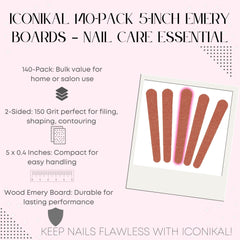 Iconikal 5-inch nail file emphasizes durability in a compact on-the-go tool.