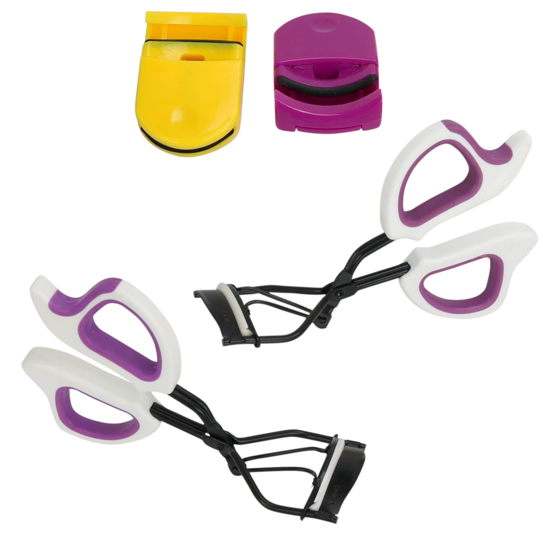Iconikal eyelash curler set 4-pack full view shows variety for daily use and travel.