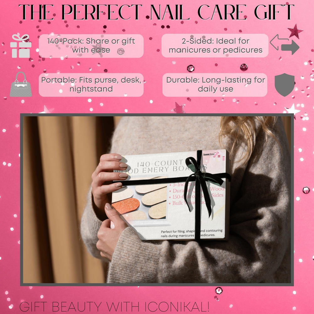 Iconikal manicure-pedicure-tool set shown for professional-grade shaping and contouring.
