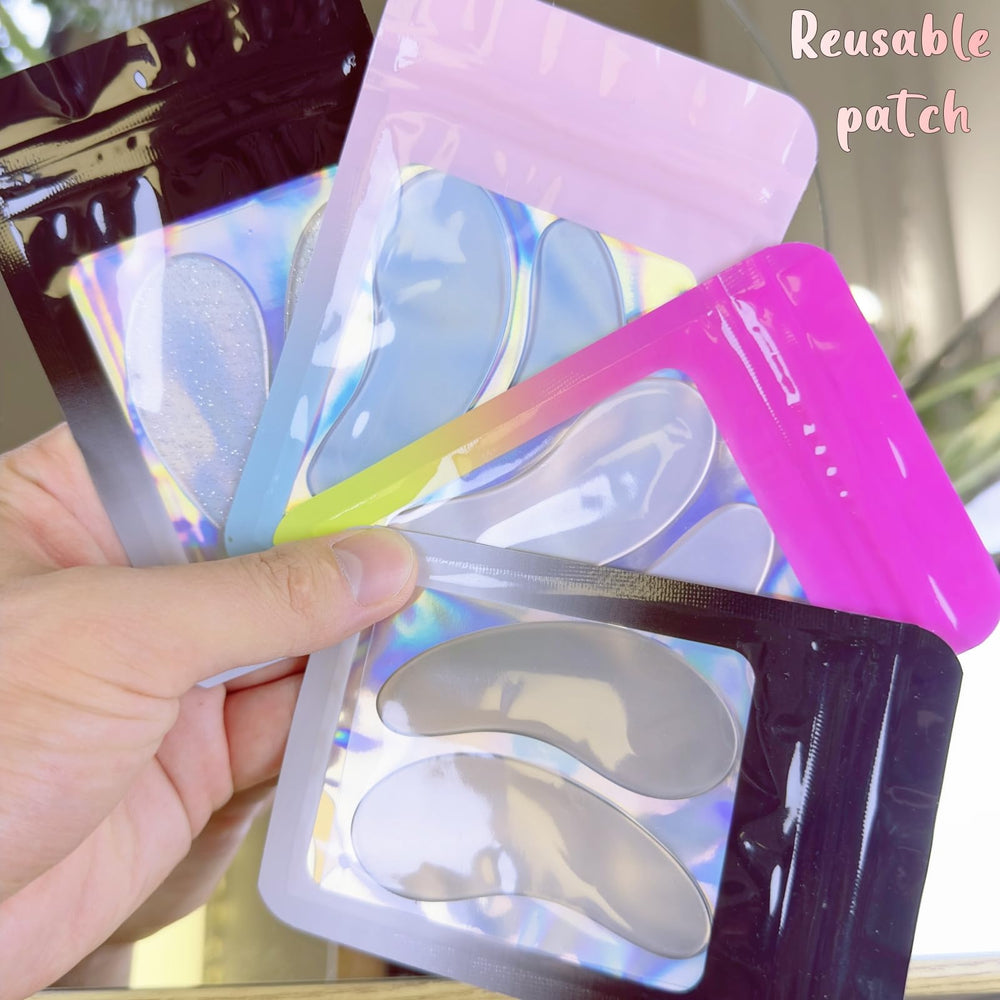 ICONSIAM eyelash extension patch self sticky support for clean lash work.