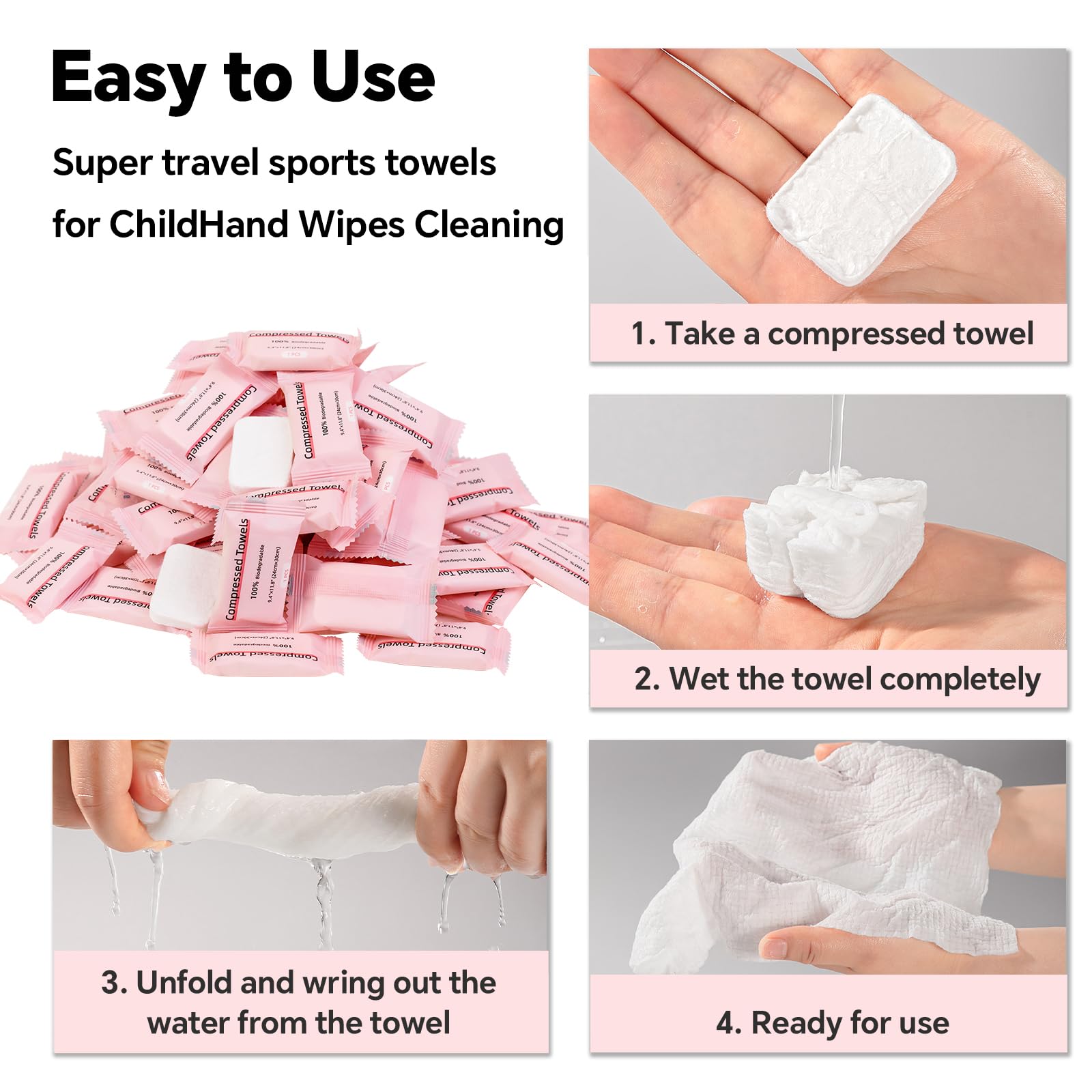 ICOTLE reusable towels rinse and reuse after simple wring-out