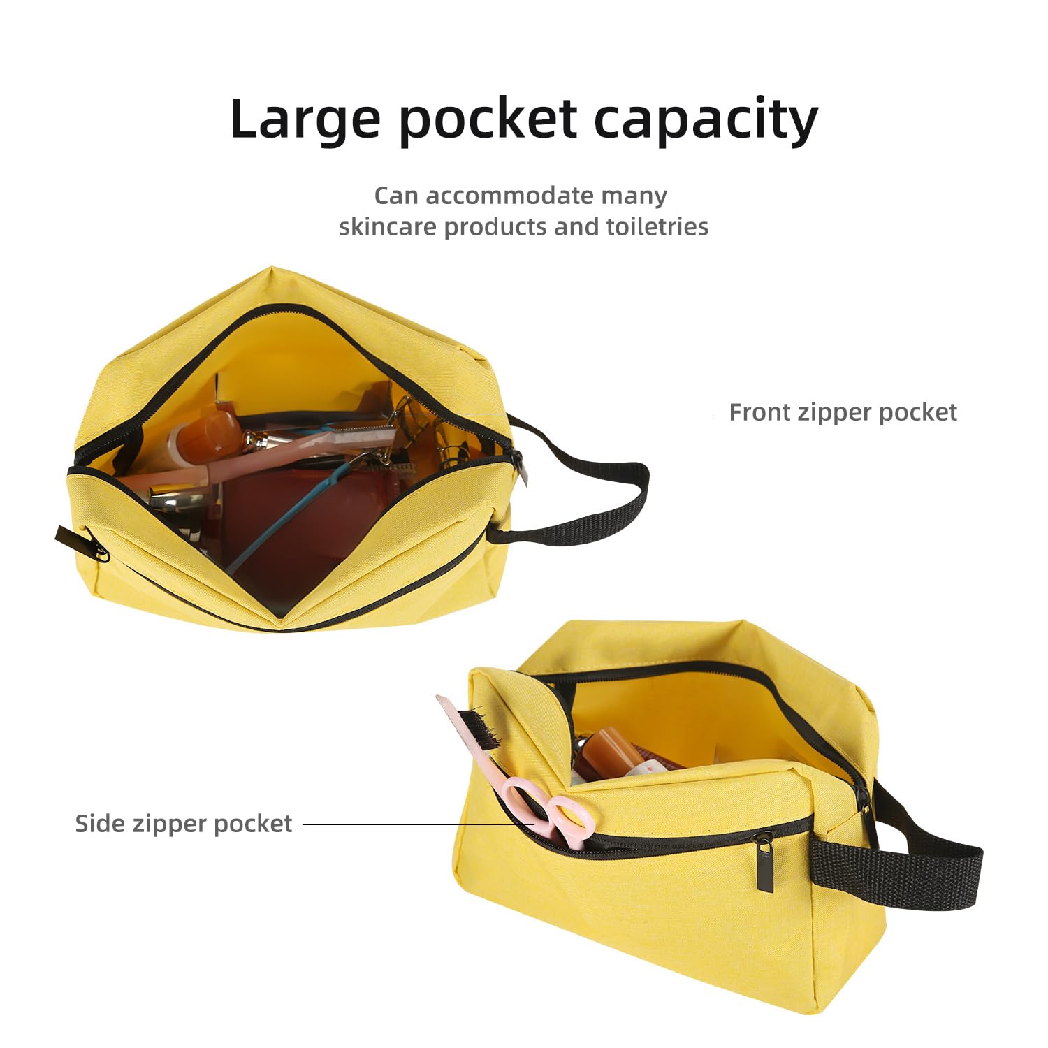 Icramsy bag side pocket for small items and quick access.