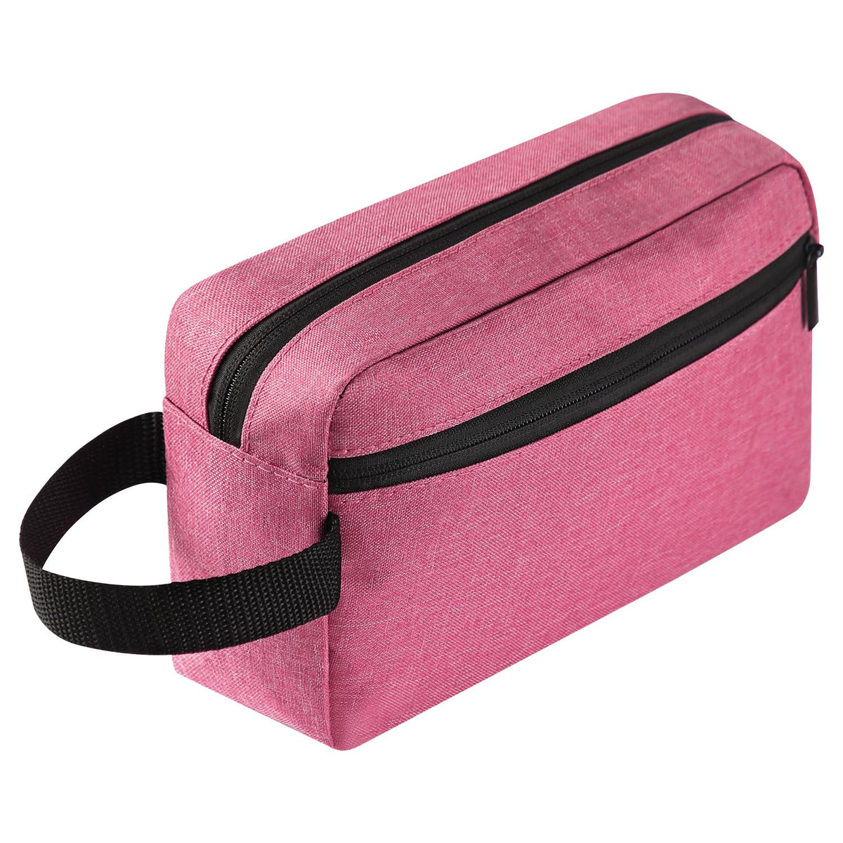 Icramsy Travel Toiletry Bag exterior shows durable 300D fabric for organized travel