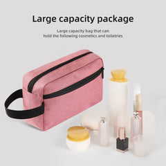 Icramsy travel toiletry bag fabric texture 300D highlights durable exterior