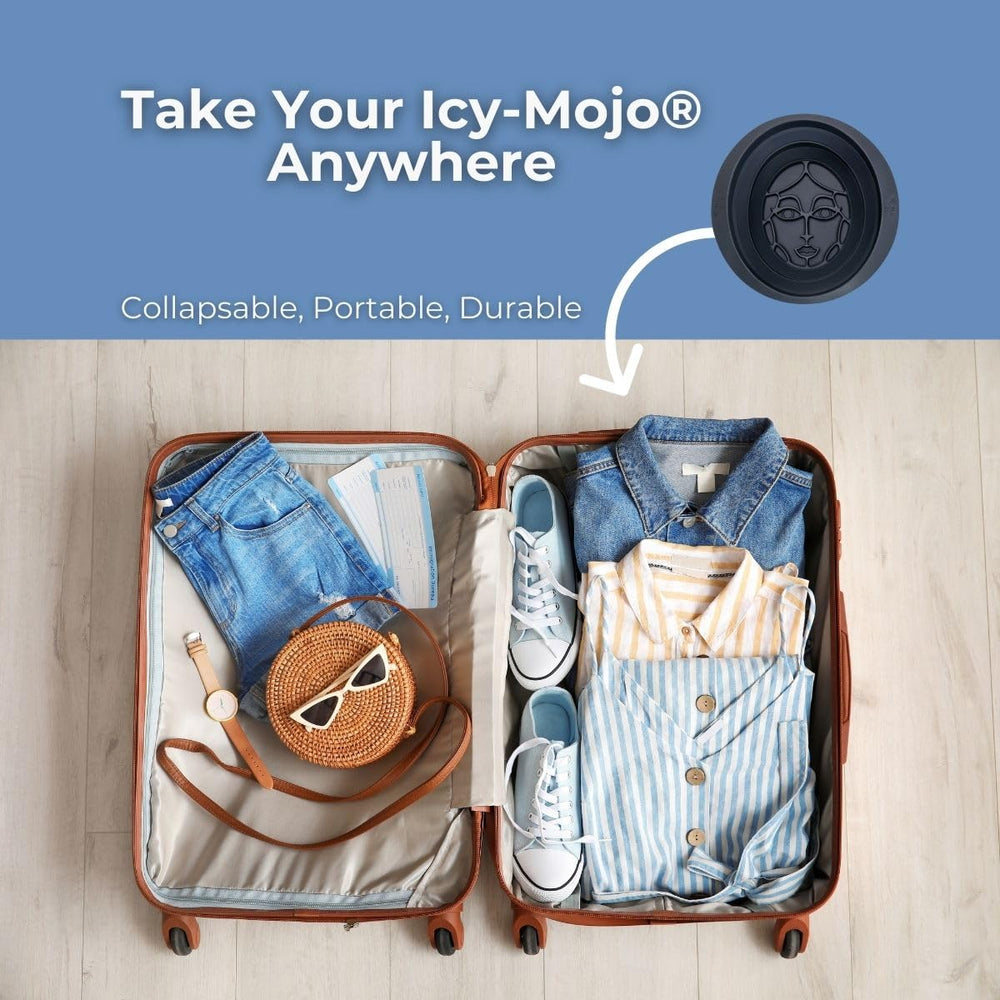 Icy-Mojo glow-boost facial routine with full-face plunge for smoother complexion