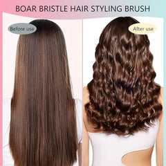 iDAOLI Curly Hair Brush ergonomic handle provides comfortable grip and reduced fatigue.