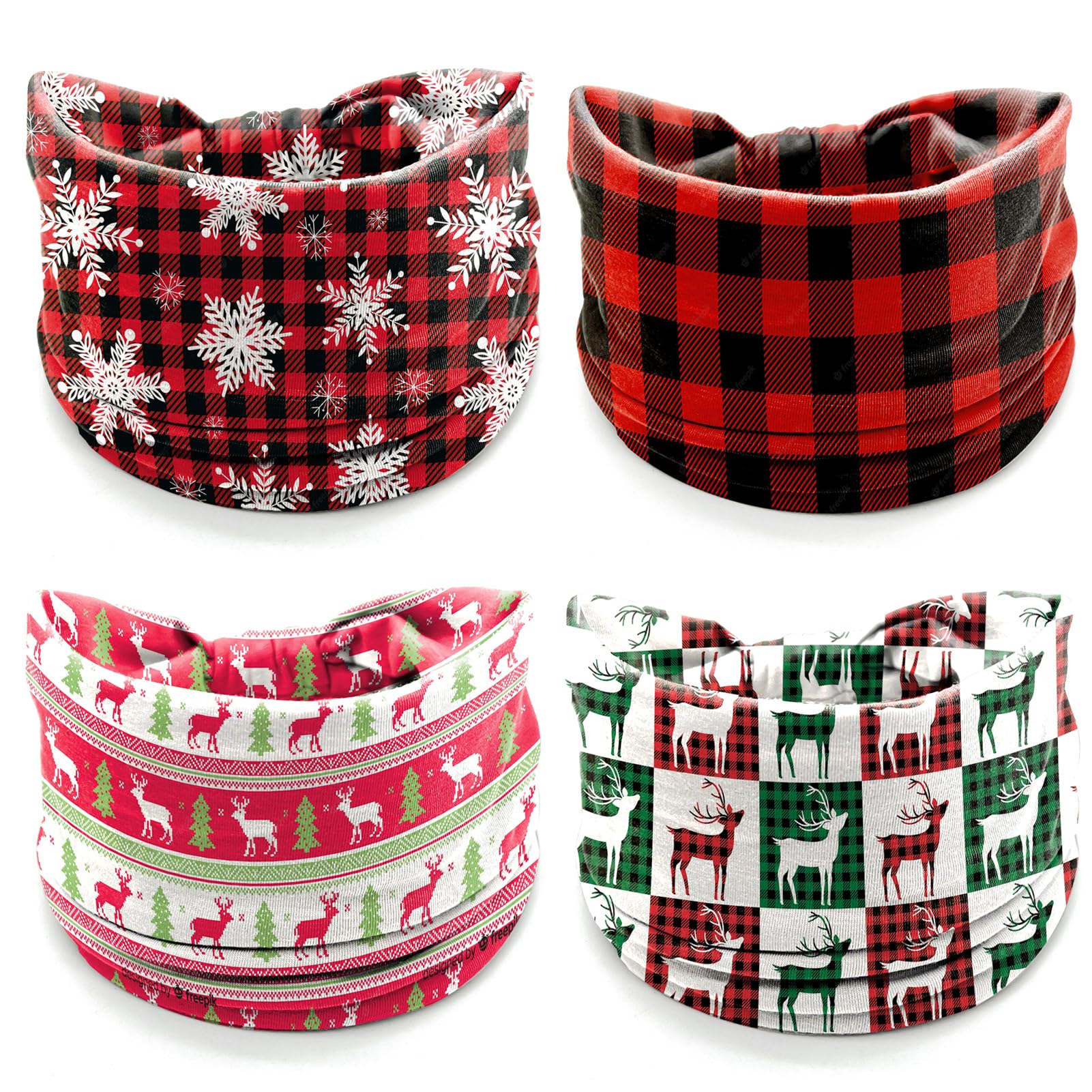 IDDFEVE Christmas trees motif headband stays comfortable during celebrations