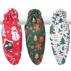 IDDFEVE Christmas headbands green knot design adds festive charm while keeping hair in place