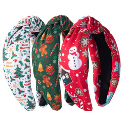 IDDFEVE Christmas headbands green turban-style wrap for comfortable festive wear