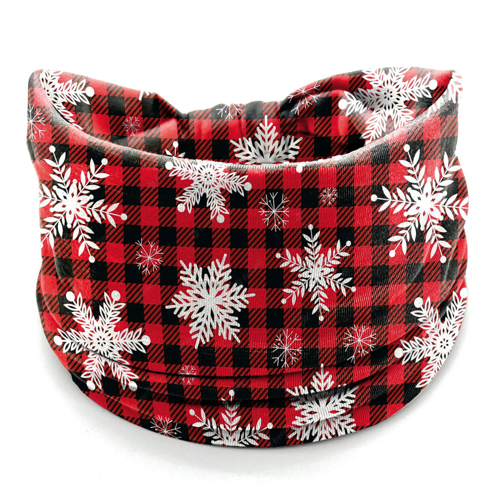 IDDFEVE plaid Christmas headband brings classic holiday chic and comfort